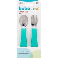 Kit Talheres Bubazoo Verde da Buba - Seguro, Anatômico e Livre de BPA - imagem 5
