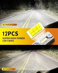 Lâmpadas H11/H9/H8 Ermitor: 80.000LM Super Brilhantes, 6500K, Mini Tamanho, Plug and Play - imagem 5