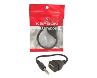 Adaptador P2 para USB Fêmea UH039: Conexão de Áudio Versátil e Plug and Play - imagem 1