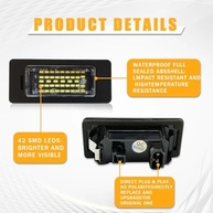 Luz de Placa LED BMW: Brilho Intenso e Instalação Plug-and-Play (Pacote com 2) - imagem 5