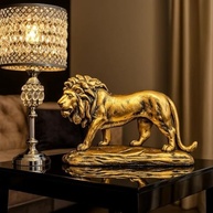 Escultura de Leão Andando - Estatueta de Luxo para Decoração de Casa e Escritório - imagem 2
