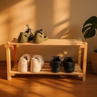 Sapateira em Madeira 2 Andares Moderna para Sala e Hall - Organize com Estilo - imagem 5