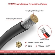 Cabo Extensão Anderson 12AWG 3m - Energia Solar Confiável para seu Gerador Portátil - imagem 4