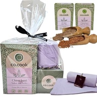 CoCook Kit Trio Presente 100% Natural Tempero Chimichurri Sabor Andes 75g, Tempero Za'atar com Sabor Síria com Guardanapo de Tecido Charlo para Dia das Mães, Dia dos Namorados, Dia dos Pais, Páscoa, Presentes, Natal - imagem 2