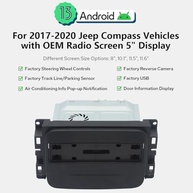 Central Multimídia Joying 11.6" Android 13 para Jeep Compass (2017-2020) com CarPlay & GPS - imagem 3