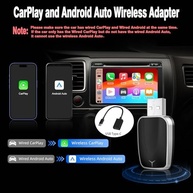 LEXXSON Mini Adaptador CarPlay Sem Fio: iPhone & Android Auto 2 em 1 - Conexão Estável e Rápida - imagem 3