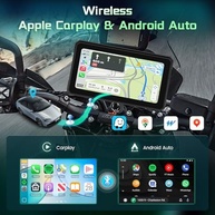 Tela CarPlay 6" Moto Sem Fio | Android Auto, IP68, Bluetooth 5.0 - Navegação e Entretenimento na Estrada - imagem 3