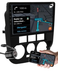Central Multimídia H-Tech HT-9000CA 2 Din 9" Android Auto CarPlay para Gol, Saveiro, Parati G4 - Preto Fosco + Moldura + Câmera de Ré - imagem 1