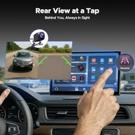 Tela Carplay 23cm Volam: Netflix, YouTube, Câmera 1080p e Android Auto Sem Fio - imagem 5
