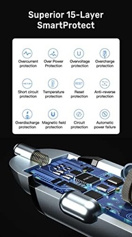 Carregador Turbo Veicular 54W PD USB-C + USB com Display LED - Carregamento Rápido Android/iOS - imagem 4