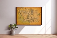 Quadro Decorativo Emoldurado Senhor dos Anéis Mordor 60x40 cm - Arte Geeks Premium - imagem 3