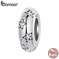 Anel Bamoer Prata 925 com Estrela de Silicone - imagem 1