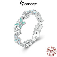 Anel Borboleta em Prata 925 Bamoer – Jóia Elegante para Mulheres - imagem 1