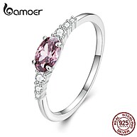 Anel de Prata 925 Bamoer com Zircônia: Elegância! - imagem 1