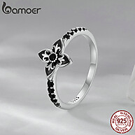 Anel de Prata 925 Bamoer: Elegância Floral - imagem 1