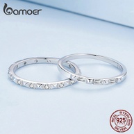 Anel de Prata 925 Bamoer para Casais: Elegância e Amor - imagem 1