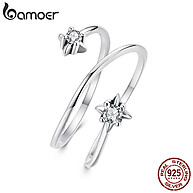 Anel de Prata 925 Estrela Bamoer: Elegância Ajustável - imagem 1