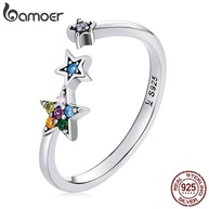 Anel de Prata Bamoer Estrela: Elegância em 925 - imagem 1