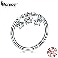 Anel Estrela em Prata 925 Bamoer - Moda Oscilante com Zircônia - imagem 1