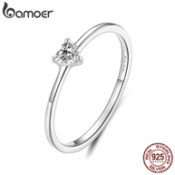Anel Prata 925 Bamoer: Amor e Coração! - imagem 1