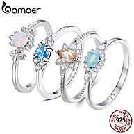 Anel Prata 925 Bamoer: Design Único e Elegante - imagem 1