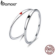 Anel Prata 925 Bamoer: Elegância para Casais - imagem 1