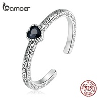 Anel Prata 925 Bamoer: Elegância Retrô - imagem 1