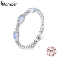 Anel Prata 925 Bamoer Nano Opala: Elegância e Charme - imagem 1