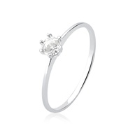 Anel Prata 925 Zircônia 3mm: Elegância Atemporal - imagem 1