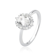 Anel Prata 925 Zircônia Oval: Elegância ao Seu Alcance - imagem 1