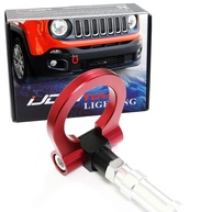 Anel de Gancho de Reboque Estilo Corrida Vermelho para Jeep Renegade 2015+ | Upgrade Esportivo - imagem 1
