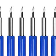 Kit 10 Facas para Plotter – Corte Preciso em 3 Ângulos - imagem 1