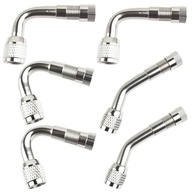 Extensor de Válvula de Pneu Heran 6 Peças: Ângulos 45°, 90°, 135° para Carros, Motos e Trailers - imagem 2
