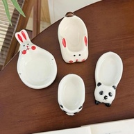 Prato de Panda Fofo em Cerâmica com Esmalte - Design Animado para Refeições Divertidas - imagem 5