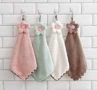 Toalhas de Veludo Coral com Desenhos Animados - Absorventes, Penduráveis e Decorativas para Cozinha e Banheiro - imagem 3