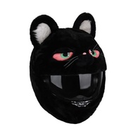Capa Divertida para Capacete de Moto: Gato Preto dos Desenhos Animados - Estilo Único e Proteção! - imagem 2