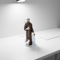 Estátua de São Francisco de Assis com Animais – Bênção e Proteção para sua Casa e seus Pets - imagem 1