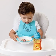 Garrafa Infantil Buba Animal Fun Leão Colorido - 350ml com Canudo Retrátil e Proteção Antivazamento - imagem 3