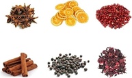 Kit 6 Especiarias Para Gin Drinks - Pimenta Rosa Zimbro Anis Laranja Canela Hibisco (50g cada) - imagem 1