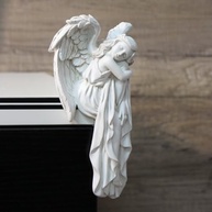 Anjo da Guarda em Resina 15cm - Decoração Espiritual para Cômodos Sagrados - imagem 5