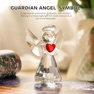 Estatueta de Anjo da Guarda em Cristal K9 - Presente Simbólico e Decorativo para Casa e Escritório - imagem 2