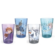 Conjunto de Copos Disney Frozen 2 - 4 Copos de Plástico com Personagens Anna, Elsa e Olaf - imagem 1