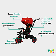 Triciclo Waygo Maxi Toys: 2 em 1 para Bebês +2 Anos - imagem 2
