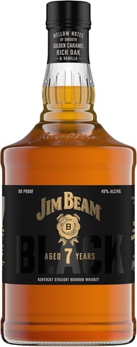 Whiskey Bourbon Americano Jim Beam Black Extra Aged 7 anos 1L - imagem 1