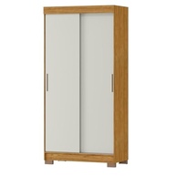 Guarda-Roupa Solteiro 2 Portas e 2 Gavetas Antares Marrocos/Off White | Organização Moderna para Quartos Pequenos - imagem 5