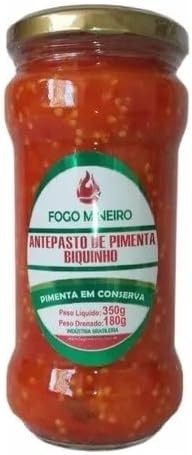 Antepasto De Pimenta Biquinho Pote Com 350g - Fogo Mineiro - imagem 2