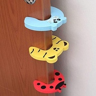 Protetores de Porta Infantil - 4 Peças Segurança Anti-Esmagamento para Bebês e Crianças - imagem 5