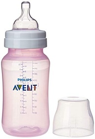Mamadeira Anti-cólica Rosa 330ml - Philips Avent | Alívio Natural para Cólicas e Conforto Total - imagem 2
