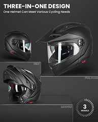 Capacete Modular ILM Moto/Quadriciclo: Segurança Total com Viseira Anti-Embaçante Pinlock - imagem 4