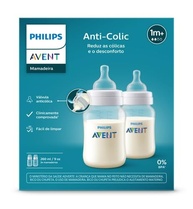 Kit Duplo Mamadeira Anti-Cólica 260ml Philips Avent SCY103/02 - Alívio Natural para Bebês Confortáveis - imagem 2